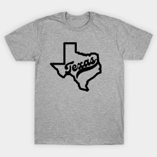 Texas State Map T-Shirt